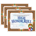 Hayes Publishing High Honor Roll Certificate, 8.5" x 11", 30/Pack, 3 Packs (H-VA686-3)