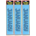 Hygloss Monthly Calendar Cards, 12/Pack, 3 Packs (HYG33512-3)