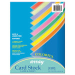 Pacon Array Card Stock, 65 lbs., 8.5" x 11", Assorted Colors, 50 Sheets/Pack, 3 Packs (PAC101168-3)