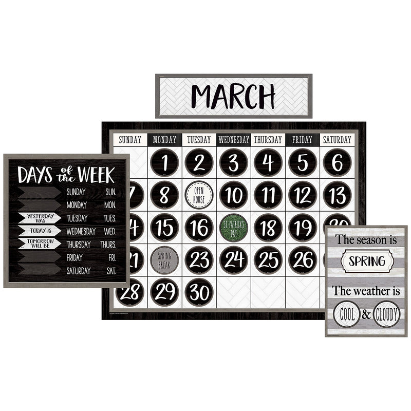 Teacher Created Resources Modern Farmhouse Calendar Bulletin Board (TCR8504)