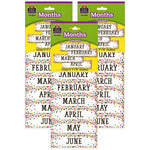 Teacher Created Resources Confetti Monthly Headliners, 12/Pack, 3 Packs (TCR8803-3)