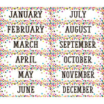 Teacher Created Resources Confetti Monthly Headliners, 12/Pack, 3 Packs (TCR8803-3)