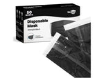 WeCare 3-ply Disposable Face Mask, Adult, Midnight Black, 50/Box (WMN100119)