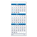 Academic Year Recycled 3 Month Format Wall Calendar, Vertical: 8 x 17, 14-Month: June 2025 to July 2026 (HOD3645)