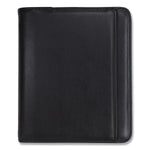 Samsill Professional Faux Leather Portfolio Case with Zipper Closure, Black (SAM15650)