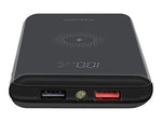 Aluratek USB Wireless Power Bank for Most Smartphones, 10000mAh, Black (AWPBQ10KF)