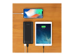 Aluratek USB Power Bank for Most Smartphones, 20000mAh, Black (APBQ20F)