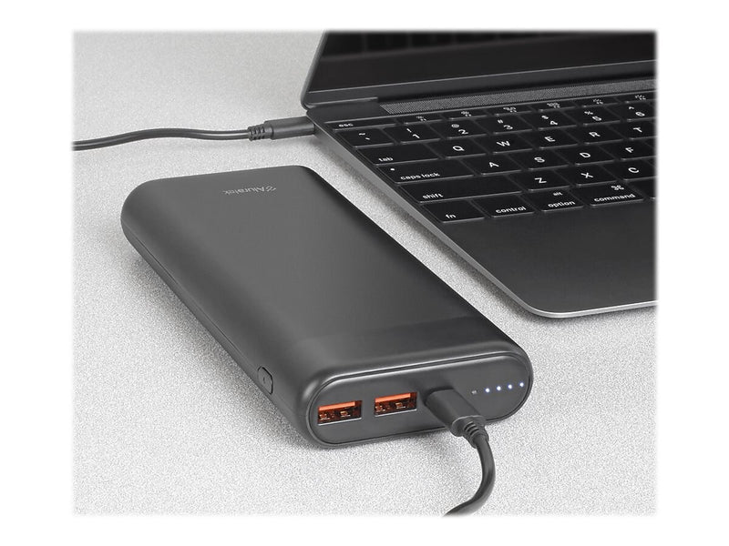 Aluratek USB Power Bank for Most Smartphones, 20000mAh, Black (APBQ20F)