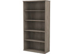 Bush Business Furniture Hybrid 73"H 5-Shelf Bookcase with Adjustable Shelves, Modern Hickory Laminated Wood (HYB136MH-Z)
