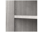 Bush Business Furniture Hybrid 73"H 5-Shelf Bookcase with Doors, Platinum Gray Laminated Wood (HYB024PG)