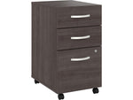 Bush Business Furniture Hybrid 3-Drawer Mobile Vertical File Cabinet, Letter/Legal Size, Lockable, Storm Gray (HYF216SGSU-Z)