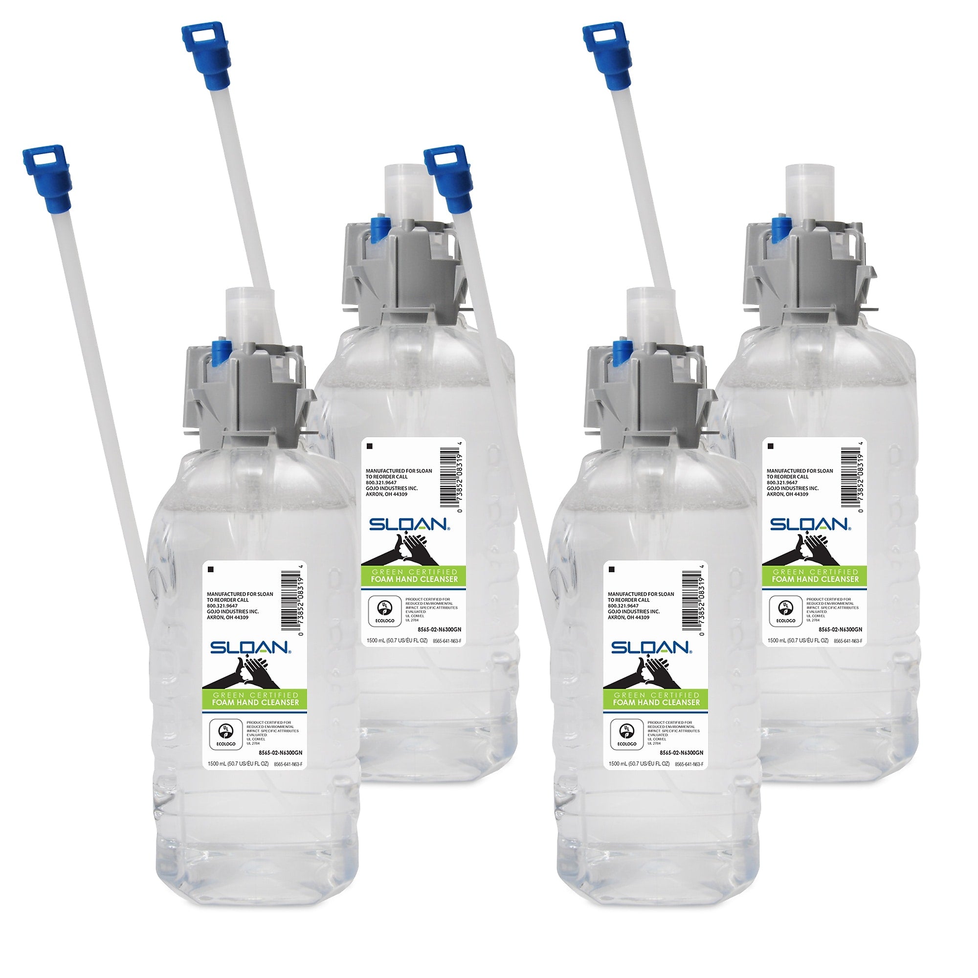 Sloan Professional Foaming Hand Soap Refill for CX Dispenser, 1500ml., 4/Carton (8565-04-N6300GN)