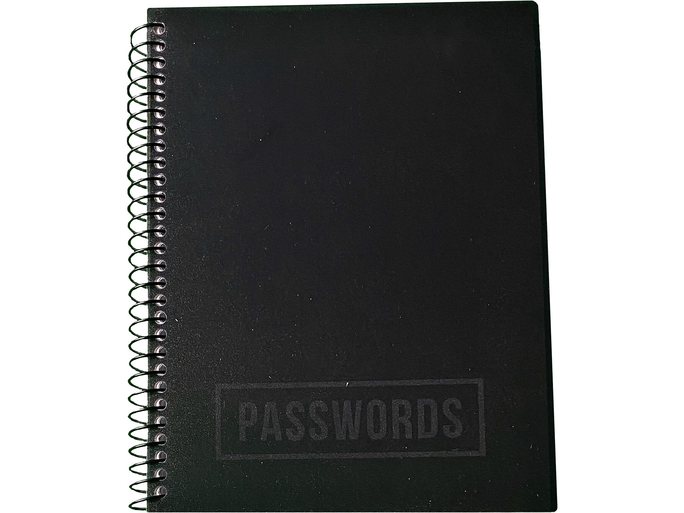 RE-FOCUS THE CREATIVE OFFICE 5.5" x 7" Small Password Keeper Book, Black (11003)