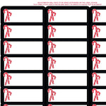Great Papers Candy Cane Christmas Address Label, White/Red/Black, 120/Pack (2021101)