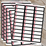 Great Papers Candy Cane Christmas Address Label, White/Red/Black, 120/Pack (2021101)