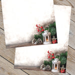 Great Papers Lantern Greetings with Candle and Pine Christmas Letterhead, Multicolor, 50/Pack (2021108)