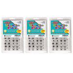 Charles Leonard Wiggle Eyes Stickers, Black, 1000/Pack, 3 Packs/Bundle (CHL64620-3)