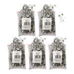 Charles Leonard 2" Safety Pins, Silver, 144 Per Pack, 5 Packs (CHL83200-5)