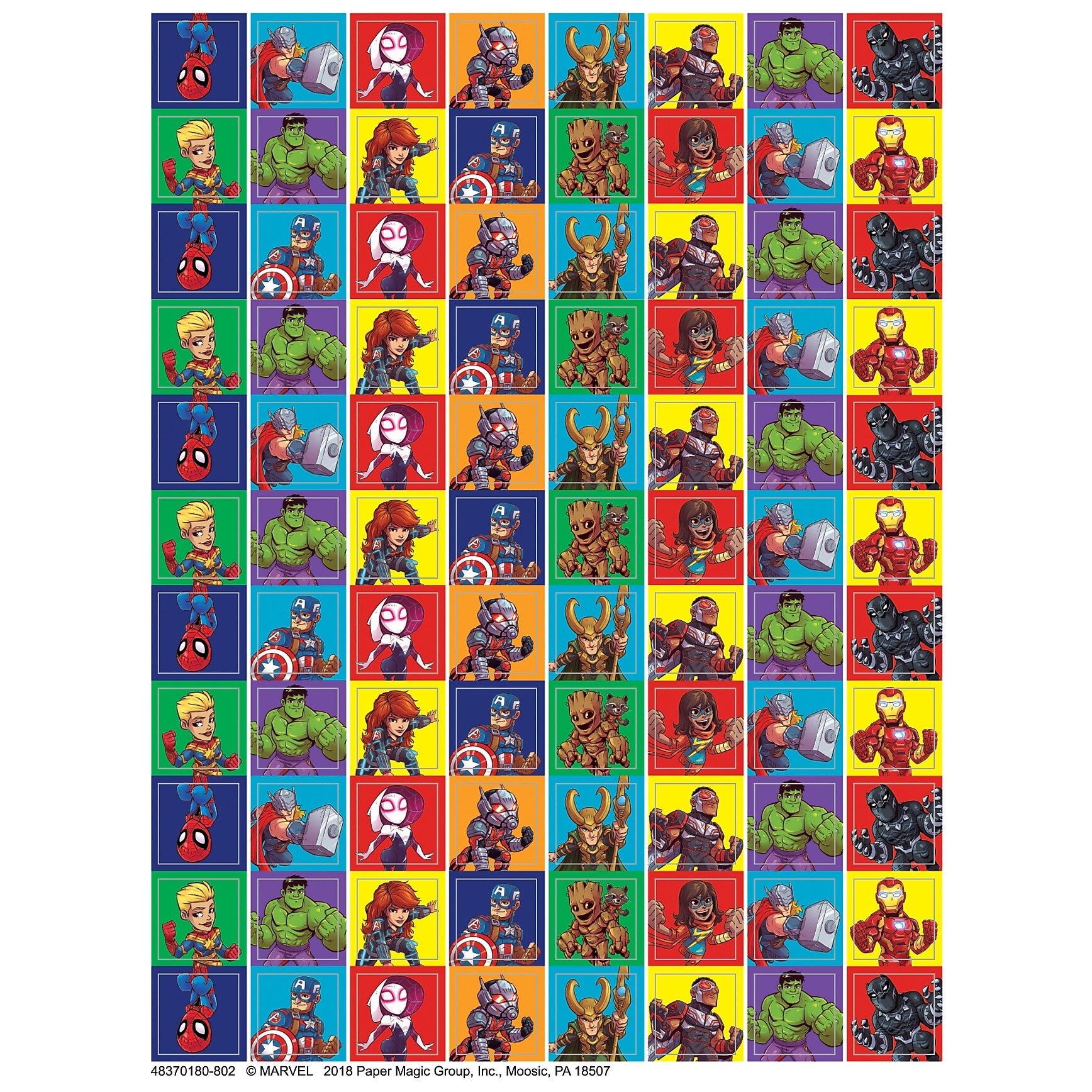 Eureka® Marvel™ Super Hero Adventure Mini Stickers, 704/Pack, 12 Packs (EU-621006-12)