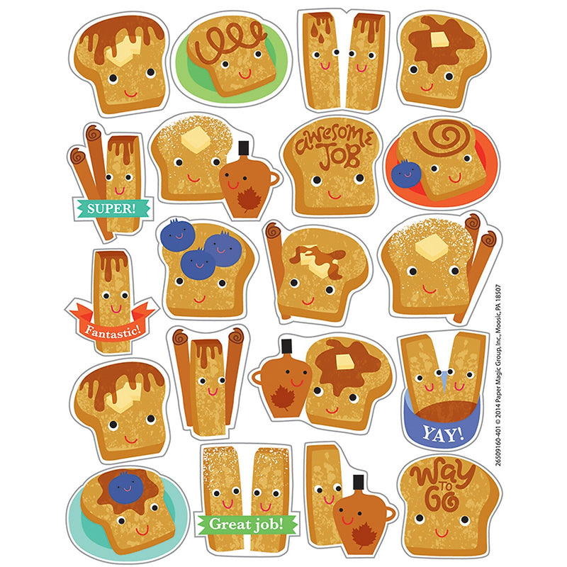 Eureka Cinnamon Scented Stickers, 80 Per Pack, 6 Packs (EU-650916-6)