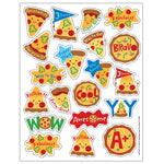 Eureka Pizza Scented Stickers, Assorted Colors, 80/Pack, 6 Packs/Bundle (EU-650934-6)