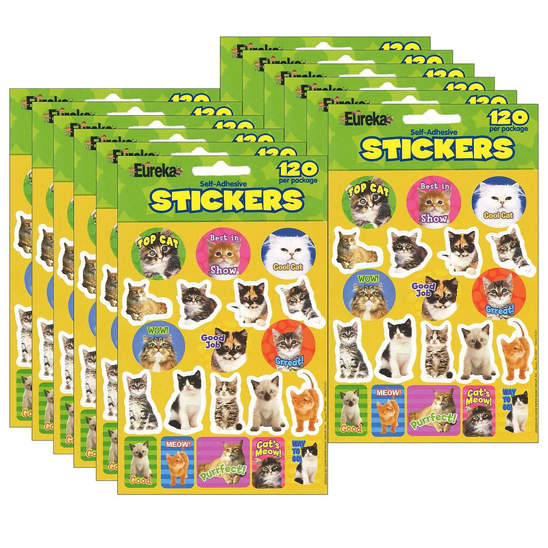 Eureka® Motivational Cats, 120/Pack, 12 Packs (EU-655202-12)