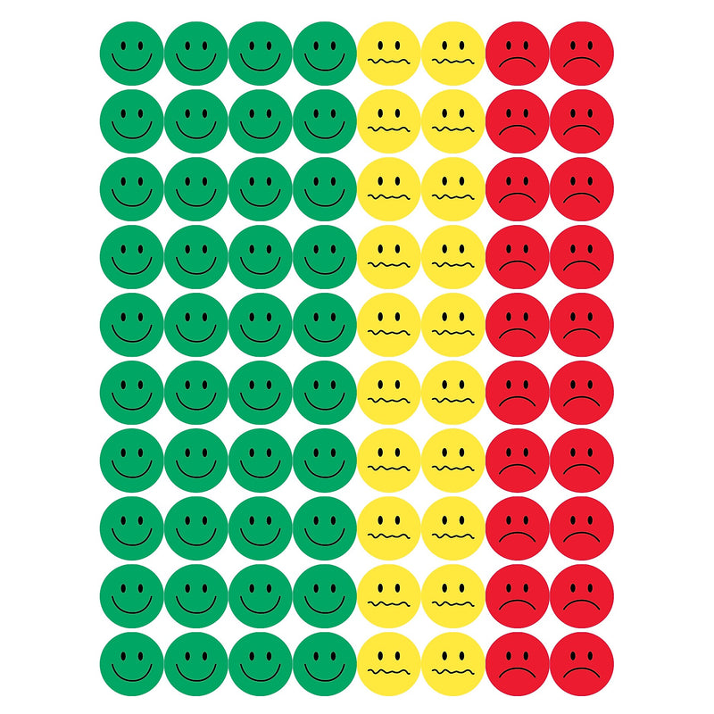 Hygloss Behavior Stickers, 0.5", 1,200 Per Pack, 3 Packs (HYG41225-3)