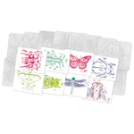 Roylco Rubbing Plates, Insects, Clear, 16 Per Pack, 2 Packs (R-5803-2)