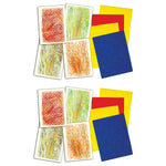 Roylco Texture Rubbing Plates, Assorted, 4 Per Pack, 2 Packs (R-5839-2)