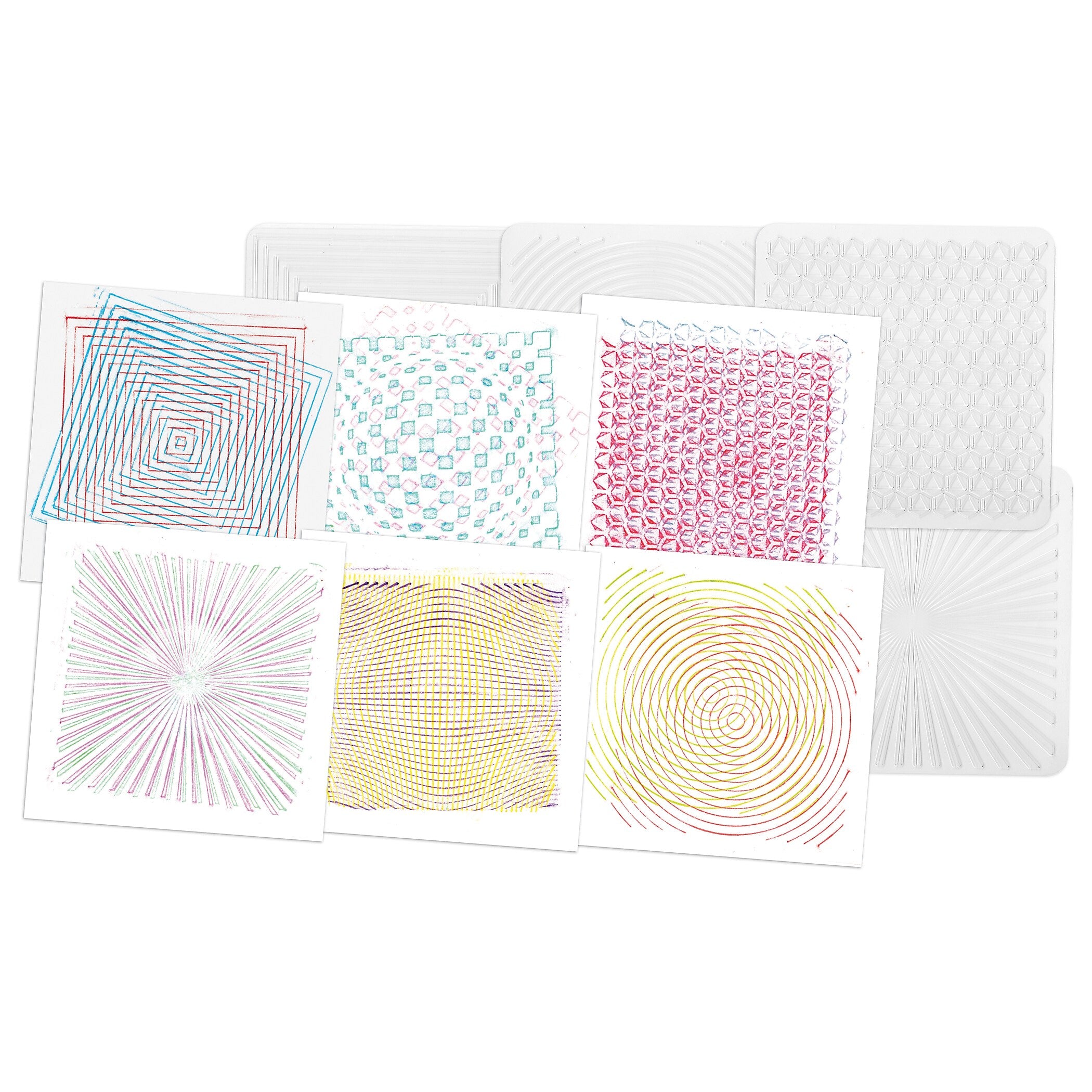 Roylco Optical Illusion Rubbing Plates, 6/Pack, 2 Packs (R-5841-2)