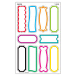 TREND Labels superShapes Stickers-Large, 80 Per Pack, 6 Packs (T-46339-6)