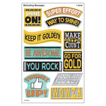 TREND I ♥ Metal Motivating Messages superShapes Stickers, Large, Assorted Colors, 88/Pack, 6 Packs (T-46353-6)
