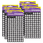 TREND Silver Sparkle Stars superShapes Stickers-Sparkle, 400 Per Pack, 6 Packs (T-46404-6)