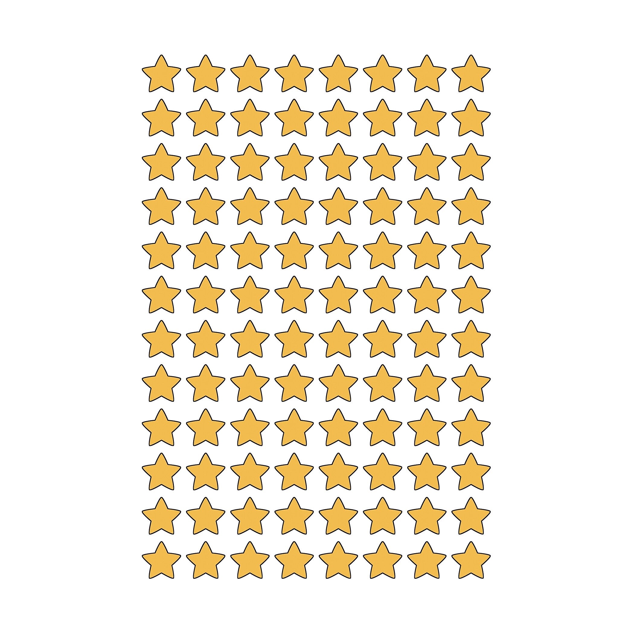 TREND Gold Foil Stars superShapes Stickers, 400 Per Pack, 6 Packs (T-46602-6)