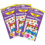 TREND Animal Stars superShapes Stickers-Large Variety Pack, 408 Per Pack, 3 Packs (T-46928-3)