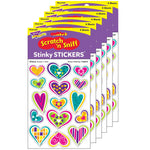 TREND Cherry Mixed Shapes Stinky Stickers®, Artsy Heartsy, 60/Pack, 6 Packs (T-83037-6)