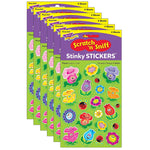 TREND Floral Mixed Shapes Stinky Stickers® Friendly Flowers, 84/Pack, 6 Packs (T-83039-6)