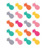 Teacher Created Resources Tropical Punch Pineapples Stickers, Assorted Colors, 120/Pack, 12 Packs/Bundle (TCR2158-12)