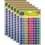Teacher Created Resources® Mini Happy Face Sparkle Stickers Valu-Pak, 440/Pack, 6 Packs (TCR6631-6)