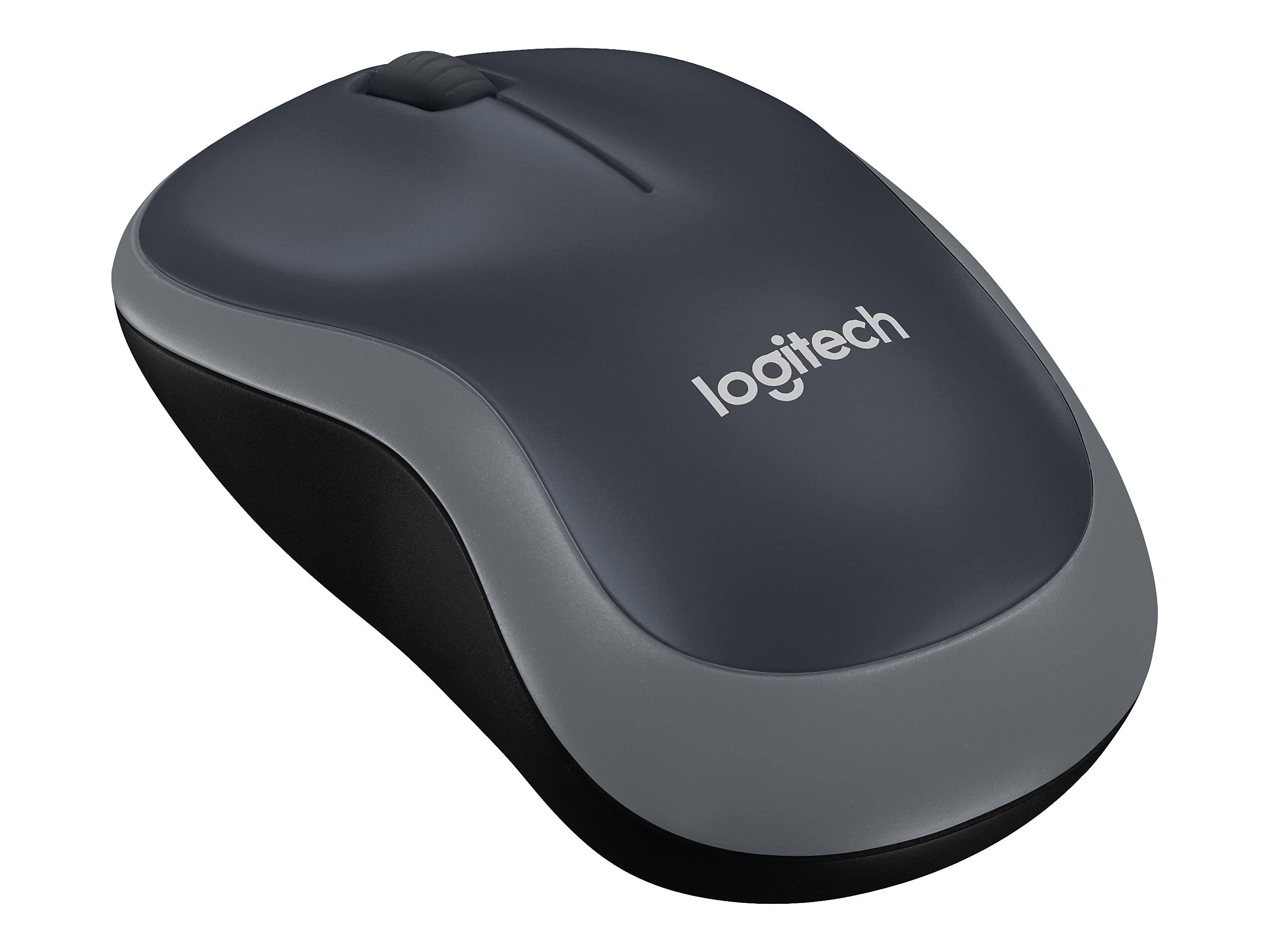 Logitech M185 Wireless Ambidextrous Optical Mouse, Gray (910-003888)