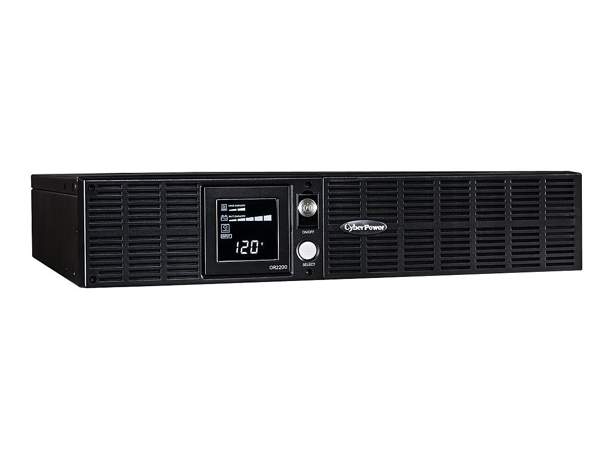 CyberPower Smart App Intelligent LCD 2000VA 2U UPS, 8-Outlet, Black (OR2200LCDRT2U)