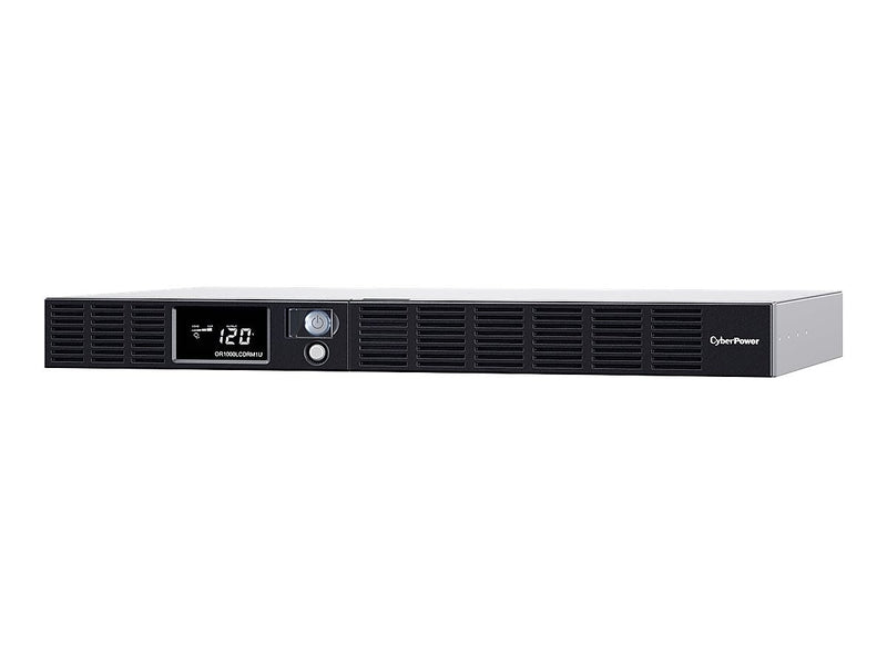 CyberPower Smart App LCD UPS Series 1000VA 1U, 6-Outlet, Black (OR1000LCDRM1U)