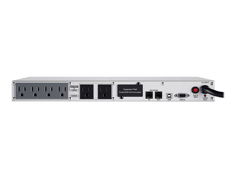 CyberPower Smart App LCD UPS Series 1000VA 1U, 6-Outlet, Black (OR1000LCDRM1U)