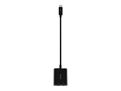 Belkin RockStar 0.64' USB C to 3.5mm Cable, Black (NPA004BTBK)