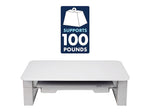 Quartet Adjustable Riser with Dry-Erase Board, White (Q090GMRW01)