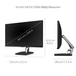 ViewSonic 24" 60Hz LED Monitor, Black (TD2455)