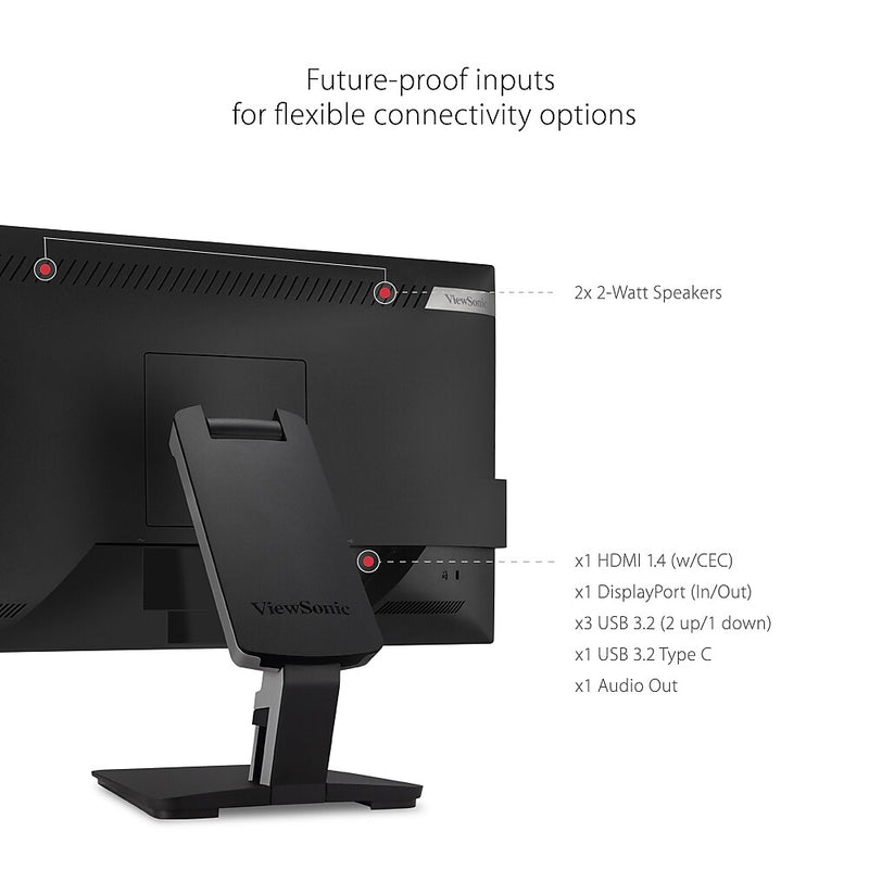 ViewSonic 24" 60Hz LED Monitor, Black (TD2455)