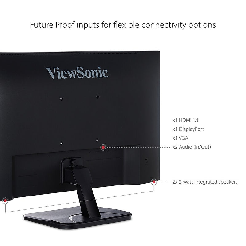ViewSonic 22" 75Hz LED Monitor, Black (VA2256-MHD)