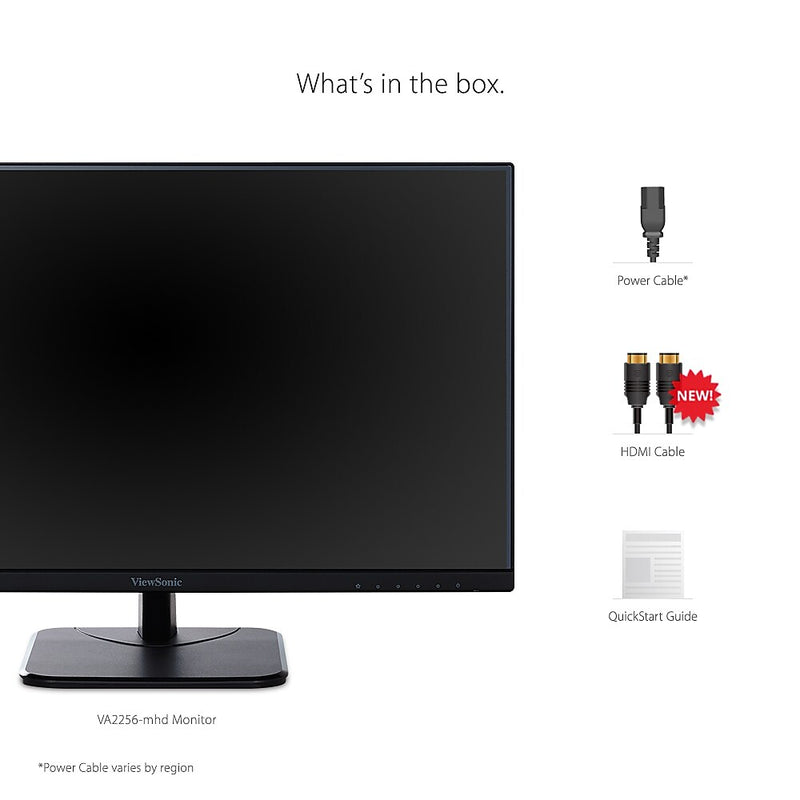 ViewSonic 22" 75Hz LED Monitor, Black (VA2256-MHD)