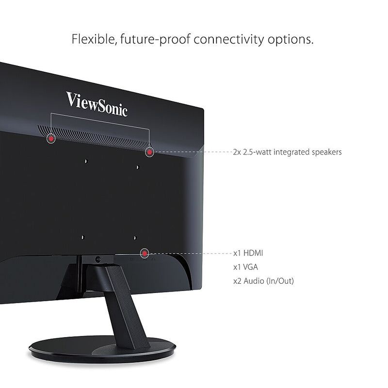 ViewSonic 24" 100Hz LED Monitor, Black (VA2459-SMH)